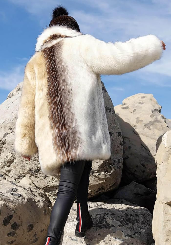 Donna Salyers' Fabulous-Furs Shawl Collar Faux Fur Jacket